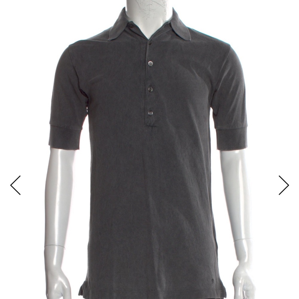 Tomas Maier Collar Short-Sleeve Polo Shirt – Size S